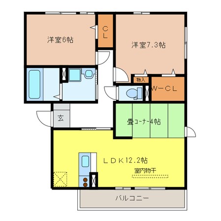 フェアリーAの物件間取画像